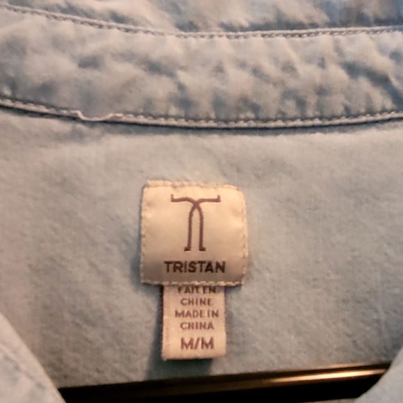 TRISTAN Light Blue Tencel Shirt Jacket – Size M - 100% Tencel - Picture 5 of 11